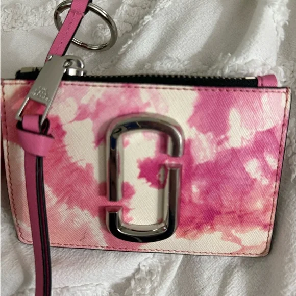 Marc Jacobs Pink Tie-Dye Key & Card Holder - Picture 6 of 6